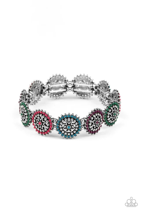 Paparazzi ♥ Bohemian Flowerbed - Multi ♥ Bracelet