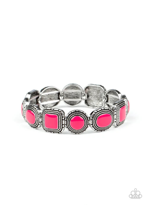 Paparazzi ♥ Vividly Vintage - Pink ♥ Bracelet