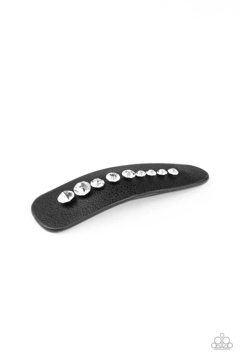 Paparazzi ♥ Snap Out Of It! - Black ♥ Hair Clip