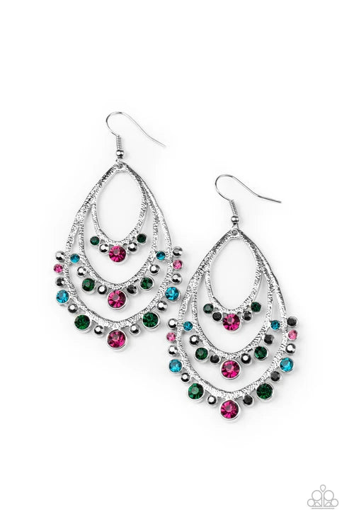 Paparazzi ♥ Break Out In TIERS - Multi ♥ Earrings