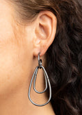 Paparazzi ♥ Droppin Drama - Black ♥ Earrings