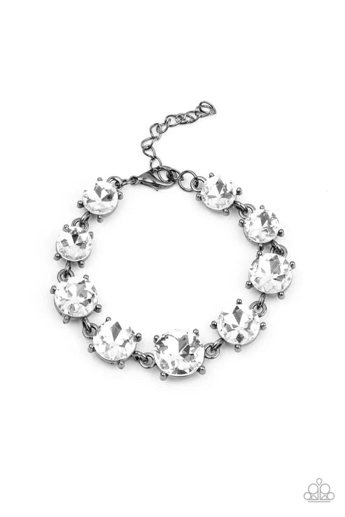 Paparazzi ♥ Cant Believe My ICE - Black ♥ Bracelet