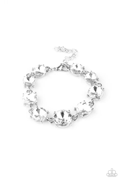 Paparazzi ♥ Cant Believe My ICE - White ♥ Bracelet