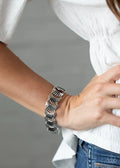 Paparazzi ♥ Moonlit Mesa - Silver ♥ Bracelet