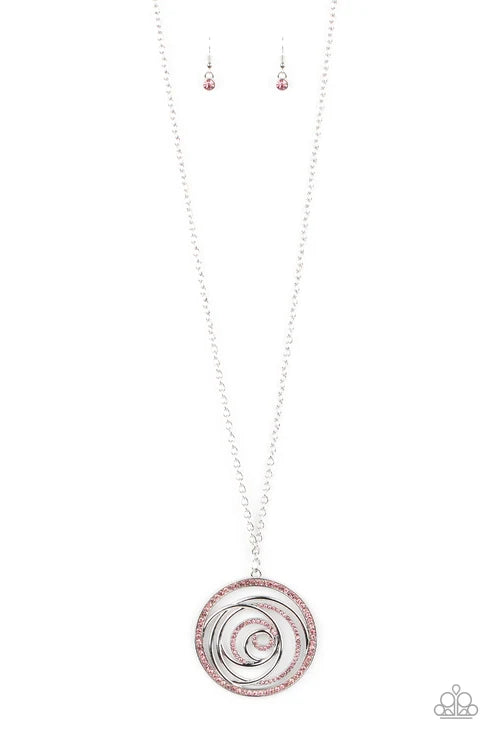 Paparazzi ♥ Subliminal Sparkle - Pink ♥ Necklace