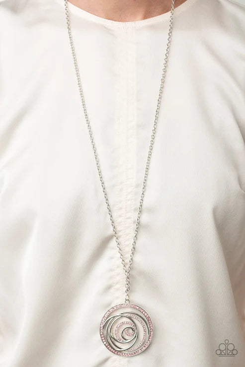 Paparazzi ♥ Subliminal Sparkle - Pink ♥ Necklace