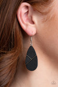 Paparazzi ♥ Sequoia Forest - Black ♥ Earrings