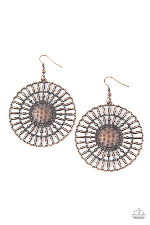 Paparazzi ♥ Rustic Groves - Copper ♥ Earrings