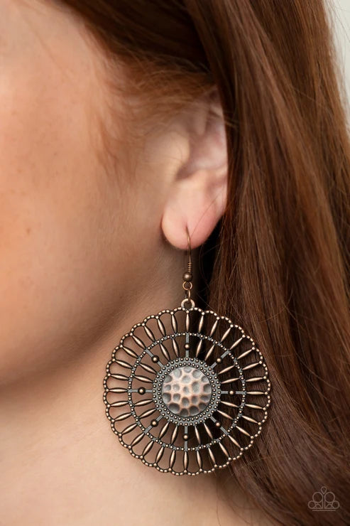 Paparazzi ♥ Rustic Groves - Copper ♥ Earrings