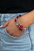 Paparazzi ♥ Sorry to Burst Your BAUBLE - Red ♥ Bracelet