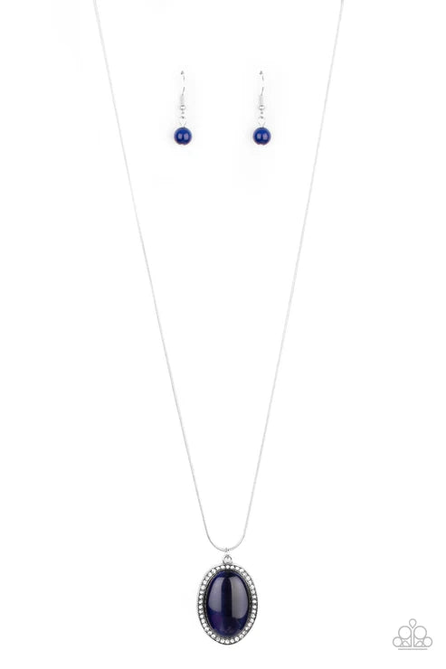Paparazzi ♥ GLISTEN To This - Blue ♥ Necklace