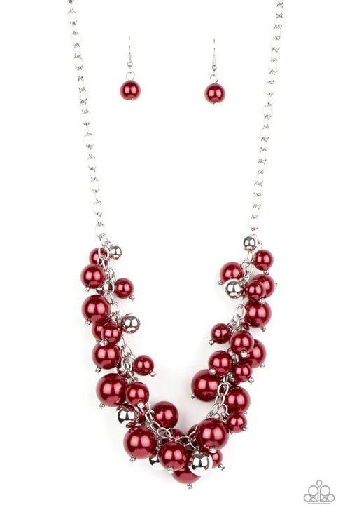 Paparazzi ♥ Uptown Upgrade - Red ♥ Necklace