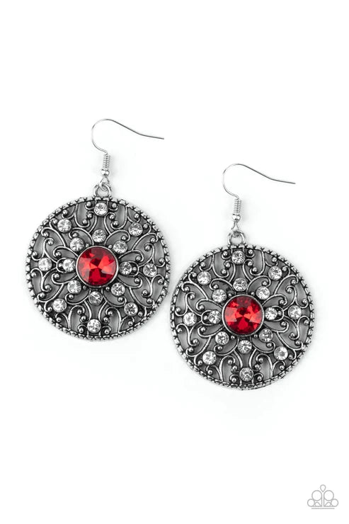 Paparazzi ♥ GLOW Your True Colors - Red ♥ Earrings