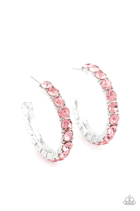 Paparazzi ♥ CLASSY is in Session - Pink ♥ Earrings