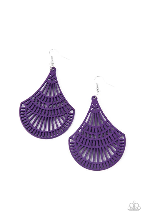 Paparazzi ♥ Tropical Tempest - Purple ♥ Earrings