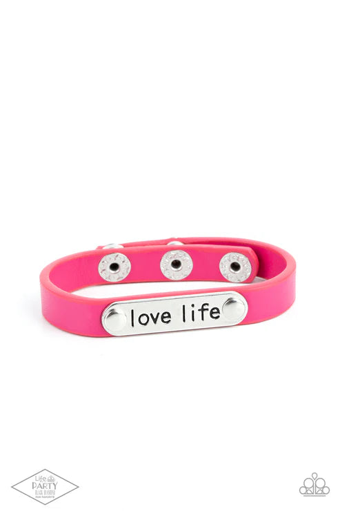 Paparazzi ♥ Love Life - Pink ♥ Bracelet