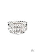 Paparazzi ♥ Diva Diadem - White ♥ Ring
