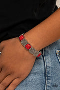 Paparazzi ♥ Trendy Tease - Red ♥ Bracelet