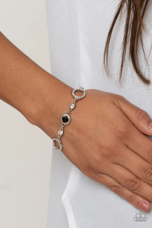 Paparazzi ♥ Wedding Day Demure - Black ♥ Bracelet