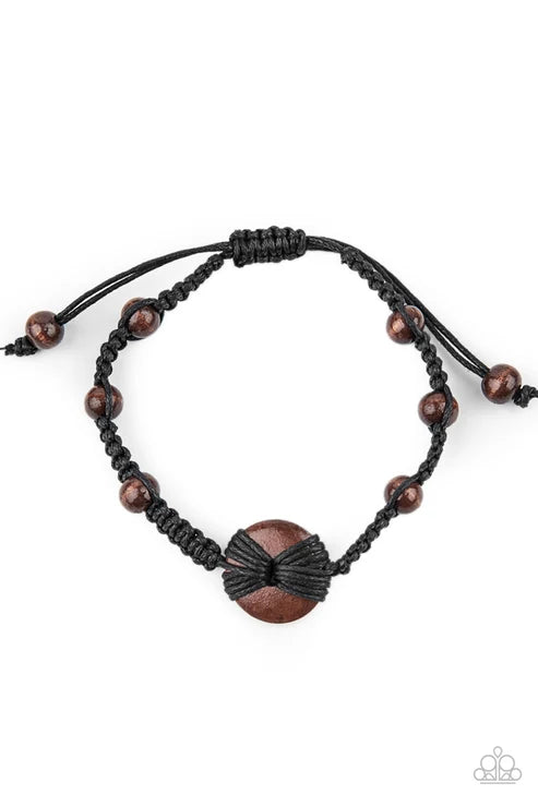 Paparazzi ♥ The Road KNOT Taken - Black ♥ Bracelet