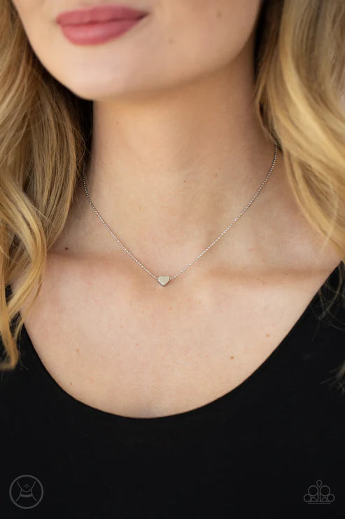 Paparazzi ♥ Humble Heart - Silver ♥ Necklace