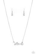 Paparazzi ♥ Head Over Heels In Love - White ♥ Necklace
