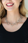 Paparazzi ♥ Vintagely Valentine - Silver ♥ Necklace