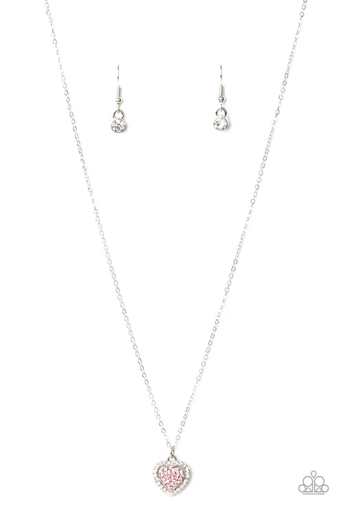 Paparazzi ♥ My Heart Goes Out To You - Pink ♥ Necklace