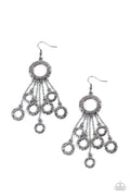 Paparazzi ♥ Right Under Your NOISE - Black ♥ Earrings