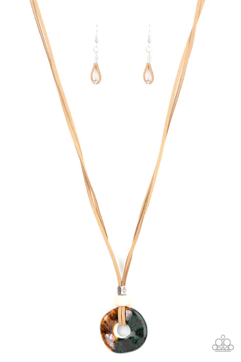 Paparazzi ♥ Primal Paradise - Brown ♥ Necklace