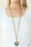 Paparazzi ♥ Primal Paradise - Brown ♥ Necklace