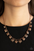 Paparazzi ♥ Lovely Lockets - Copper ♥ Necklace