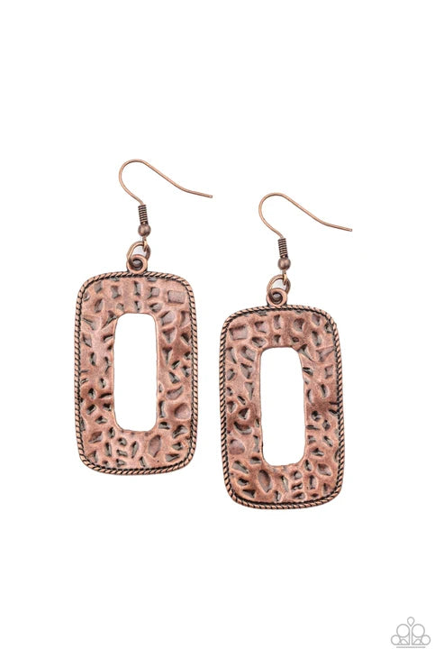 Paparazzi ♥ Primal Elements - Copper ♥ Earrings
