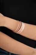 Paparazzi ♥ Now Watch Me Stack - Rose Gold ♥ Bracelet
