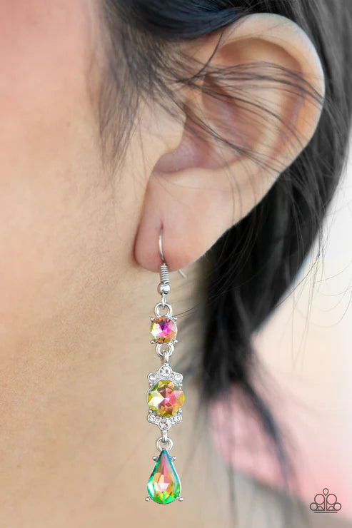 Paparazzi ♥ Outstanding Opulence - Multi ♥ Earrings