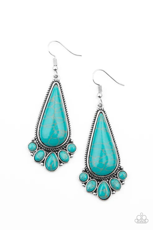 Paparazzi ♥ Rural Recluse - Blue ♥ Earrings
