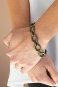 Paparazzi ♥ Industrial Amazon - Brass ♥ Bracelet