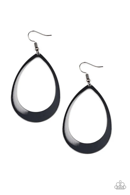 Paparazzi ♥ Fierce Fundamentals - Black ♥ Earrings