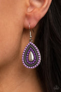 Paparazzi ♥ Beaded Bonanza - Purple ♥ Earrings