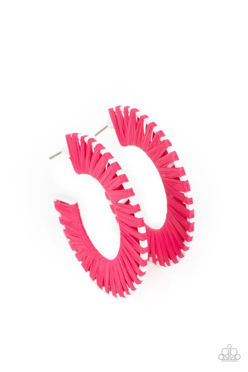 Paparazzi ♥ Everybody Conga! - Pink ♥ Earrings