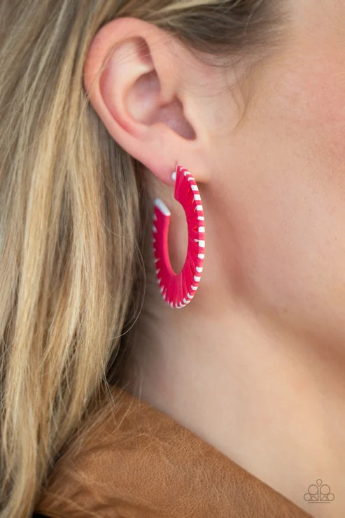 Paparazzi ♥ Everybody Conga! - Pink ♥ Earrings