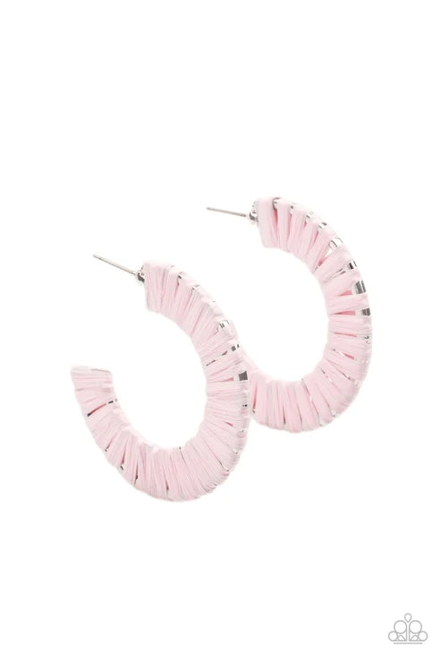 Paparazzi ♥ A Chance of RAINBOWS - Pink ♥ Earrings