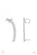 Paparazzi ♥ Let There Be LIGHTNING - White ♥ Post Earrings