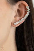 Paparazzi ♥ Let There Be LIGHTNING - White ♥ Post Earrings
