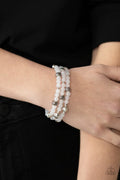 Paparazzi ♥ Here to STAYCATION - White ♥ Bracelet