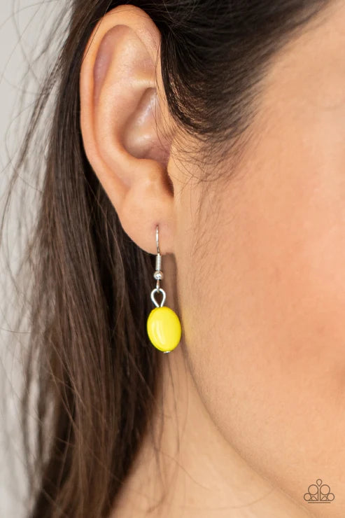 Paparazzi ♥ Emblazoned Era - Yellow ♥ Necklace