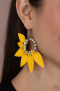 Paparazzi ♥ Flower Child Fever - Yellow ♥ Earrings