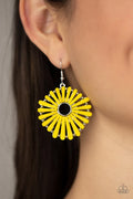 Paparazzi ♥ SPOKE Too Soon - Yellow ♥ Earrings