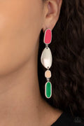 Paparazzi ♥ Deco By Design - Multi ♥ Post Earrings