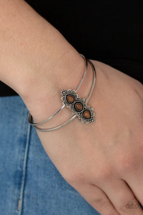 Paparazzi ♥ Fairytale Flowerbeds - Orange ♥ Bracelet